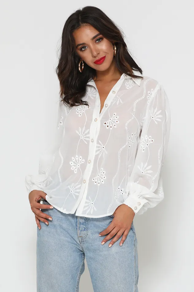 Runaway The Label Shirts and Blouses Shop Elise Blouse 8211 White Runaway The Label Shirts and Blouses Shop Elise Blouse 8211 White