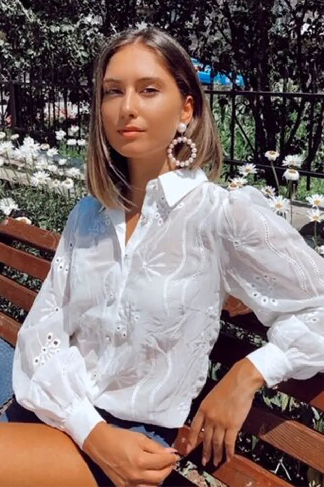 Runaway The Label Shirts and Blouses Shop Elise Blouse 8211 White Runaway The Label Shirts and Blouses Shop Elise Blouse 8211 White
