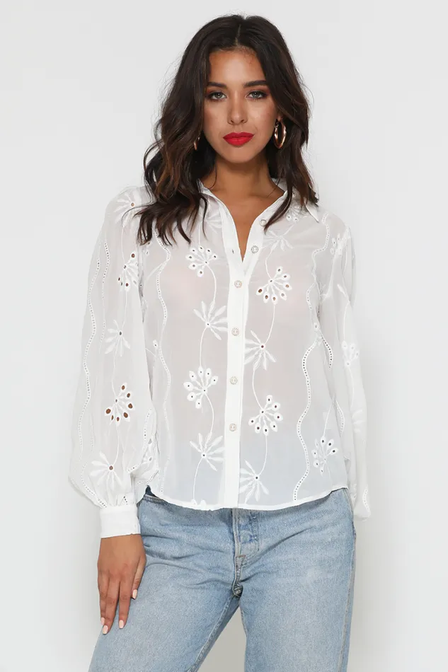 Runaway The Label Shirts and Blouses Shop Elise Blouse 8211 White Runaway The Label Shirts and Blouses Shop Elise Blouse 8211 White