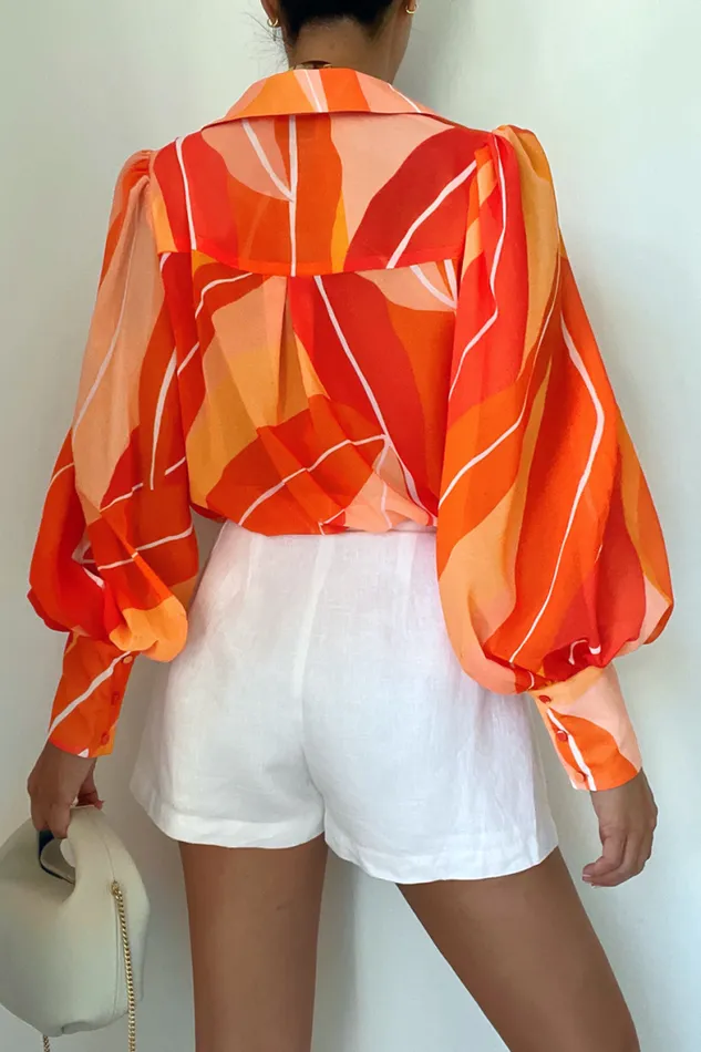 Runaway The Label Shirts and Blouses Shop FLEETWOOD BLOUSE 8211 ORANGE ROWENA Runaway The Label Shirts and Blouses Shop FLEETWOOD BLOUSE 8211 ORANGE ROWENA