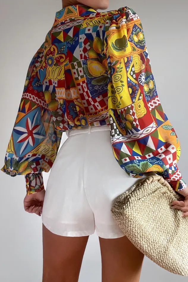 Runaway The Label Shirts and Blouses Shop FLEETWOOD BLOUSE 8211 PHAEDRA PRINT