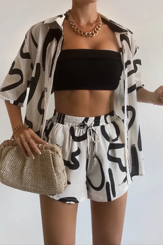 Runaway The Label Shirts and Blouses Shop YORK COTTON SHIRT 8211 SANDBLACK