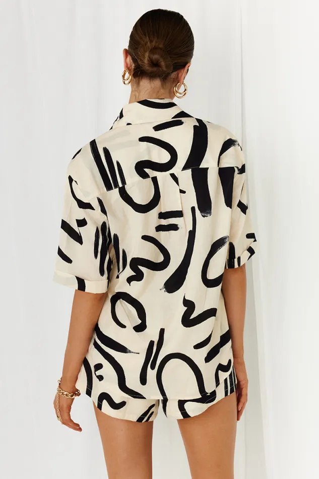 Runaway The Label Shirts and Blouses Shop YORK COTTON SHIRT 8211 SANDBLACK Runaway The Label Shirts and Blouses Shop YORK COTTON SHIRT 8211 SANDBLACK