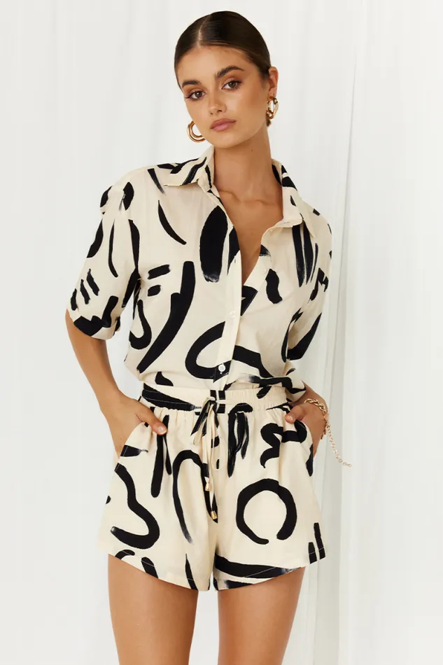 Runaway The Label Shirts and Blouses Shop YORK COTTON SHIRT 8211 SANDBLACK Runaway The Label Shirts and Blouses Shop YORK COTTON SHIRT 8211 SANDBLACK