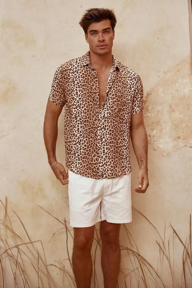 Runaway The Label Shirts Menswear LEOPARD SHIRT 8211 LEOPARD