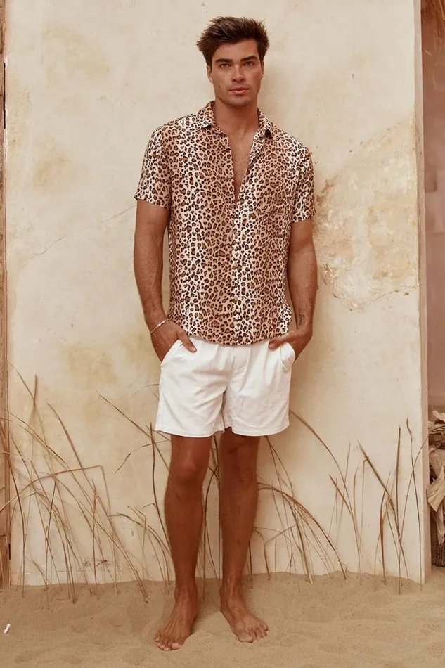 Runaway The Label Shirts Menswear LEOPARD SHIRT 8211 LEOPARD