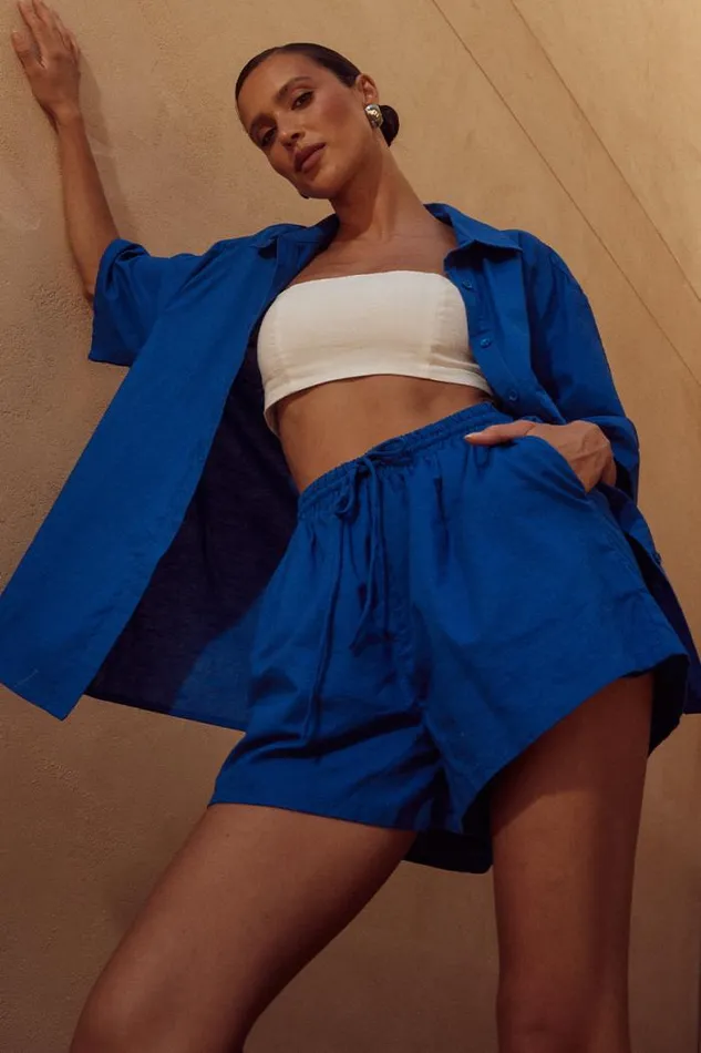 Runaway The Label Shorts Shop IRENA SHORT 8211 COBALT