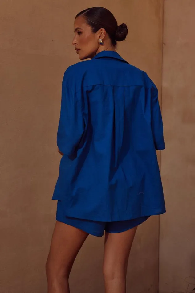 Runaway The Label Shorts Shop IRENA SHORT 8211 COBALT