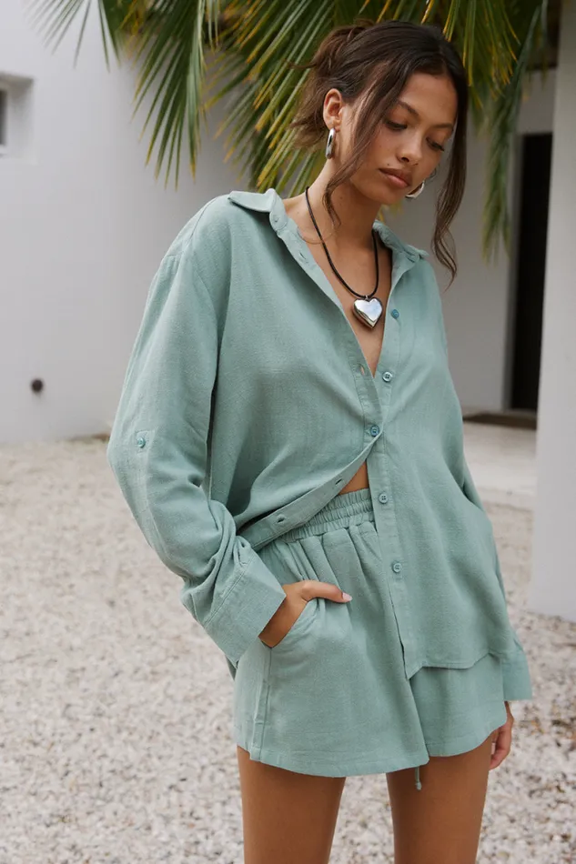 Runaway The Label Shorts Shop KIANA SHORT 8211 SAGE