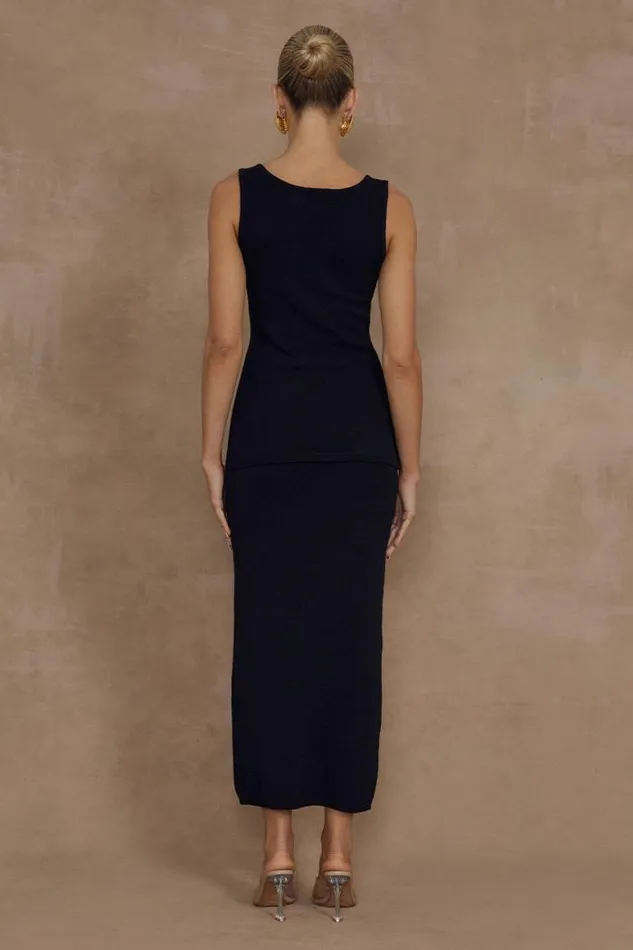 Runaway The Label Skirts Shop NADINA MIDI SKIRT 8211 BLACK