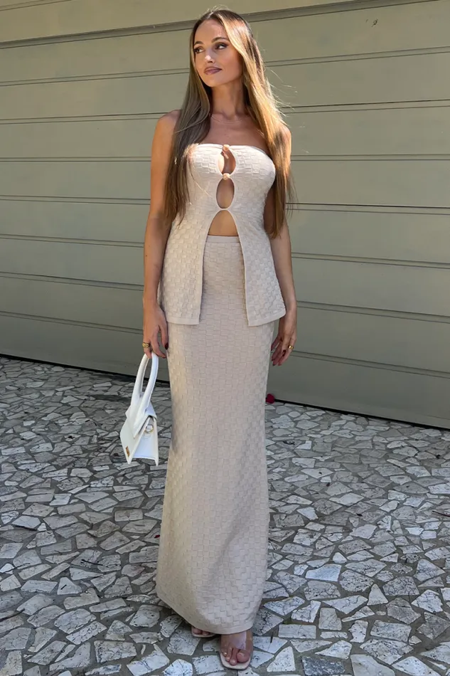 Runaway The Label Skirts Shop TAYA MAXI SKIRT 8211 SAND Runaway The Label Skirts Shop TAYA MAXI SKIRT 8211 SAND