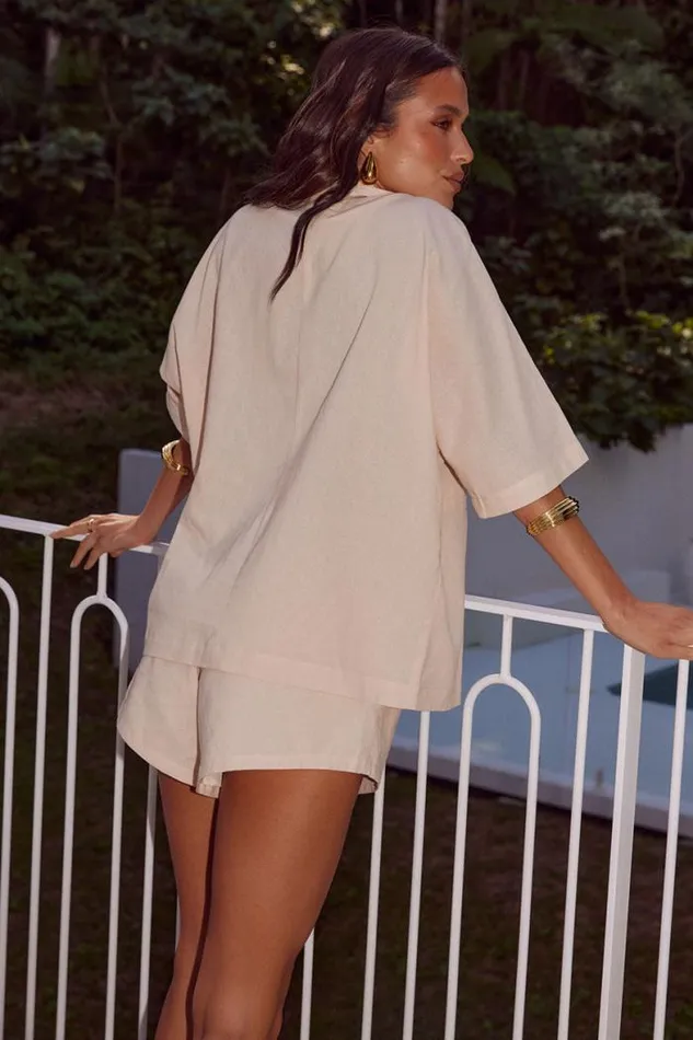 Runaway The Label Summer Sets Shop RONNE SHIRT 8211 SAND