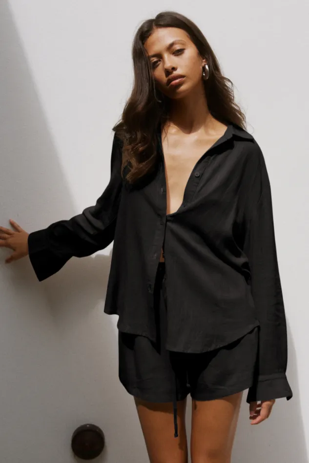 Runaway The Label Winter Sets Shop KIANA SHIRT 8211 BLACK