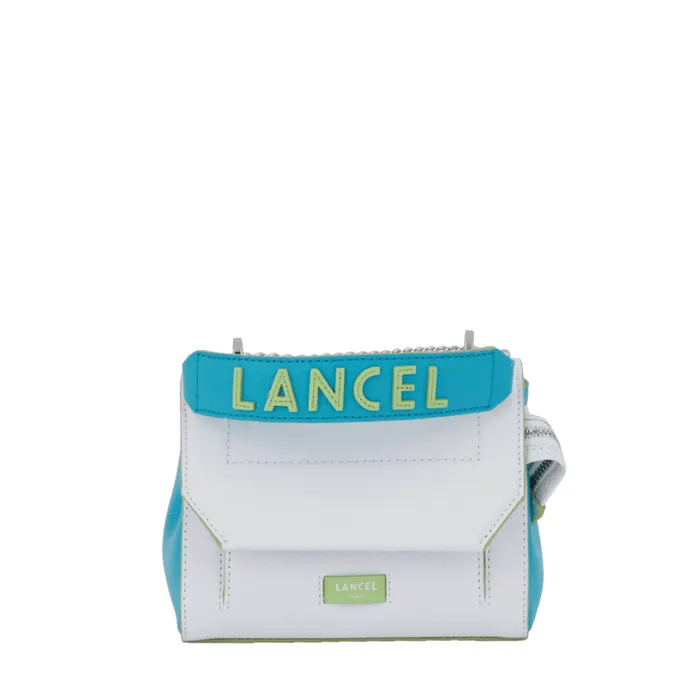 S Flap Bag Multico Optic White Women Lancel Shoulder Bags