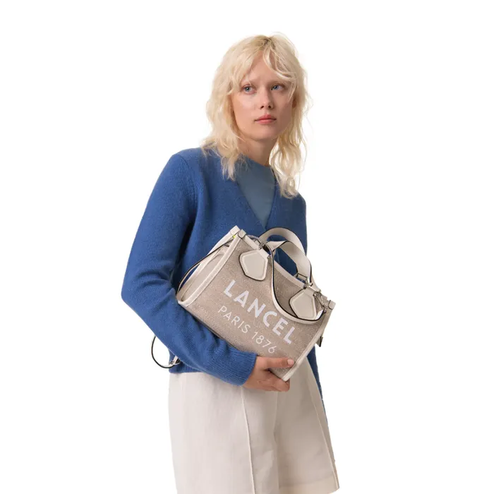 S Zip Tote Naturalwhite Women Lancel Shoulder Bags