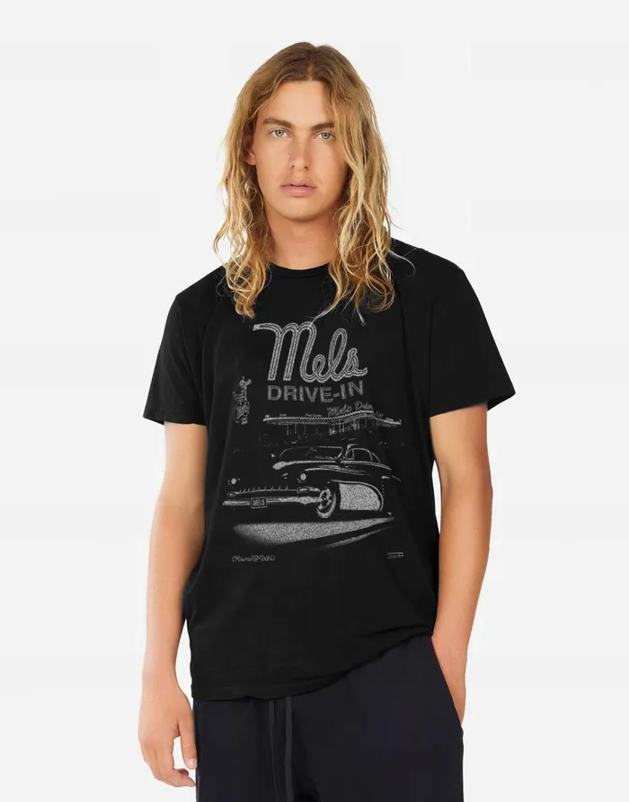 Sadler Mels DriveIn Black Men039s Lauren Moshi Tees