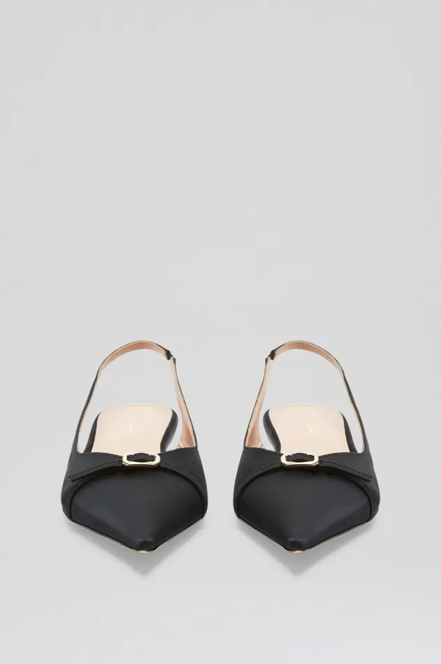 SATIN SLINGBACK 2 BLACK Women Shoes Scanlan Theodore