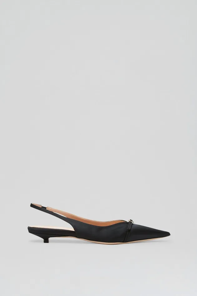 SATIN SLINGBACK 2 BLACK Women Shoes Scanlan Theodore