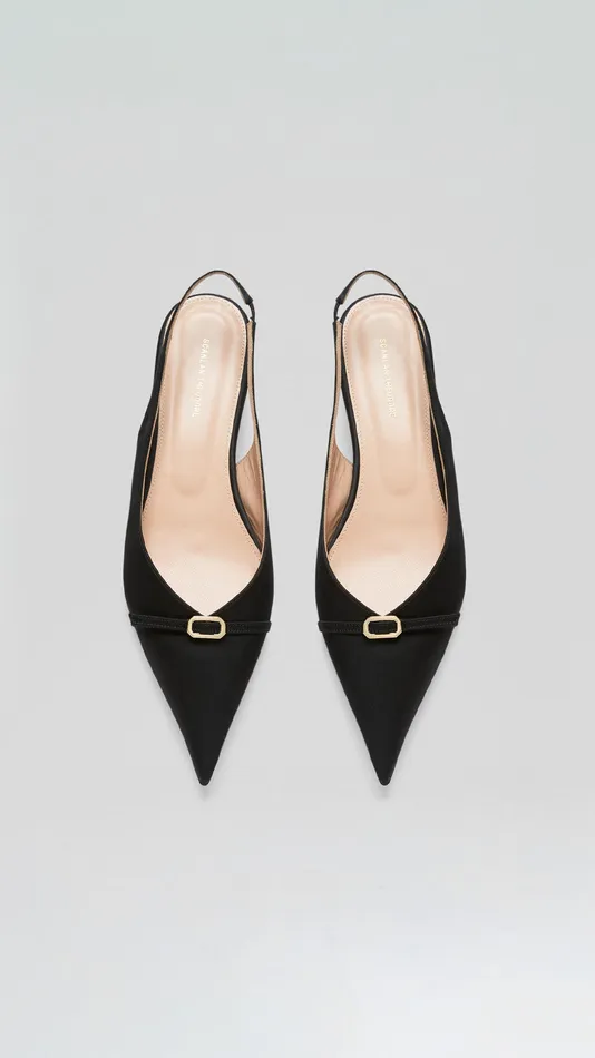 SATIN SLINGBACK 2 BLACK Women Shoes Scanlan Theodore