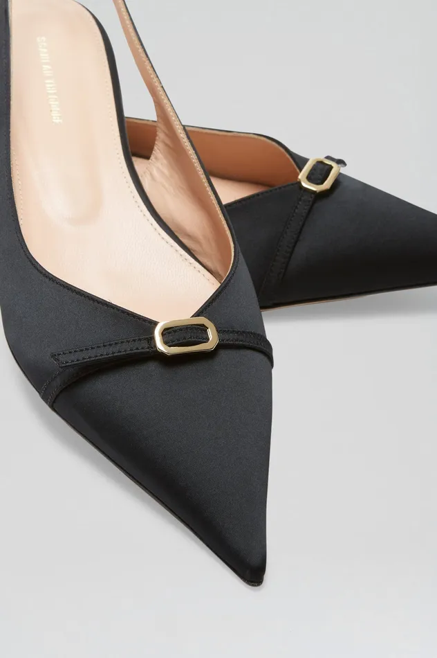 SATIN SLINGBACK 2 BLACK Women Shoes Scanlan Theodore