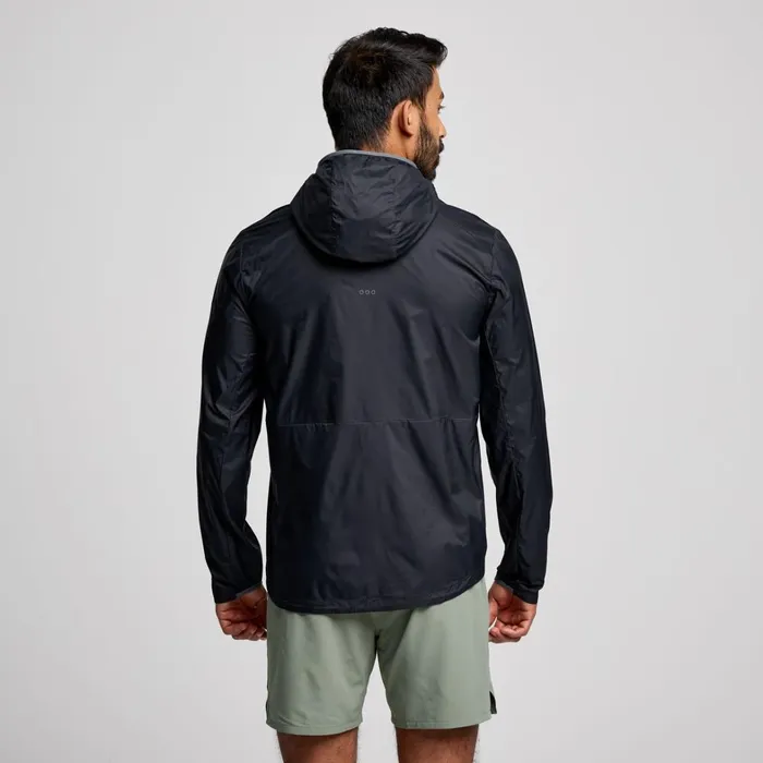 Saucony Jackets Men Peregrine Packaway Jacket Black