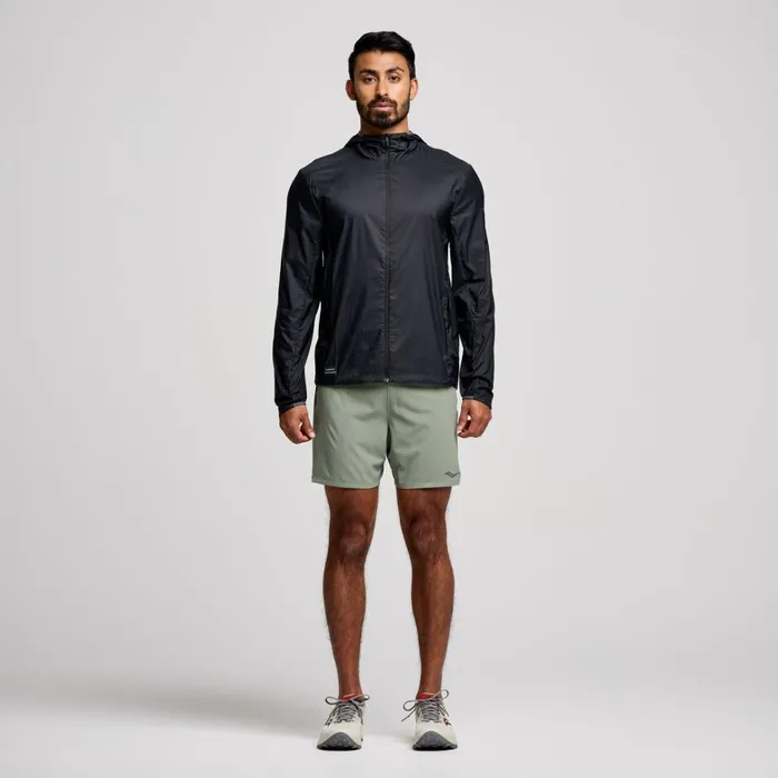 Saucony Jackets Men Peregrine Packaway Jacket Black