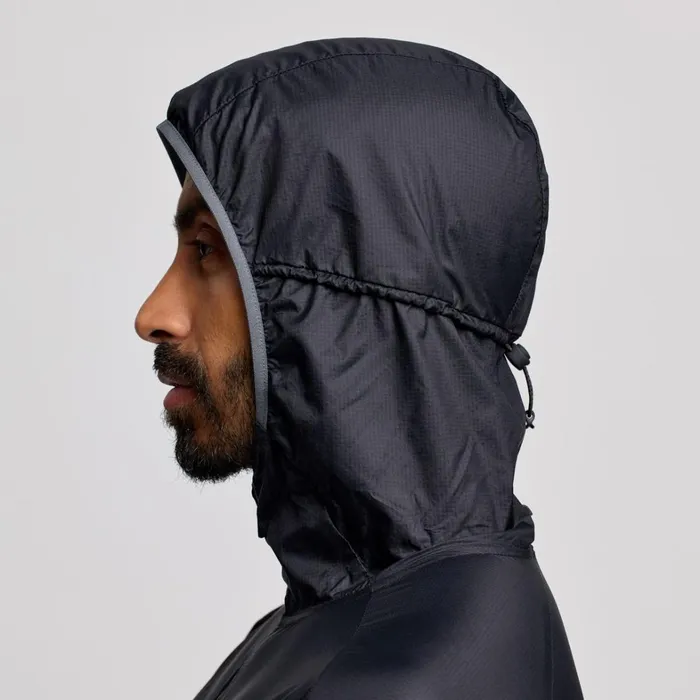 Saucony Jackets Men Peregrine Packaway Jacket Black