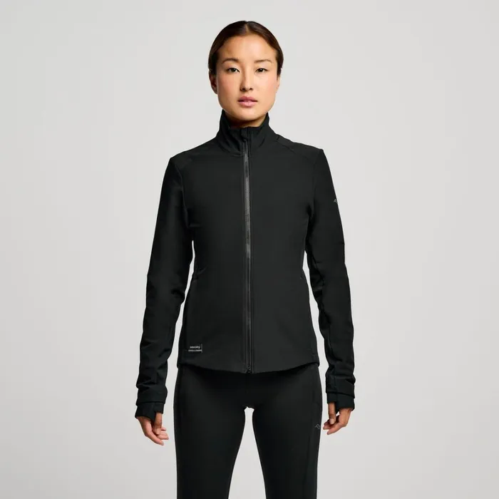Saucony Jackets Women Hurricane Soft Shell Jacket Black