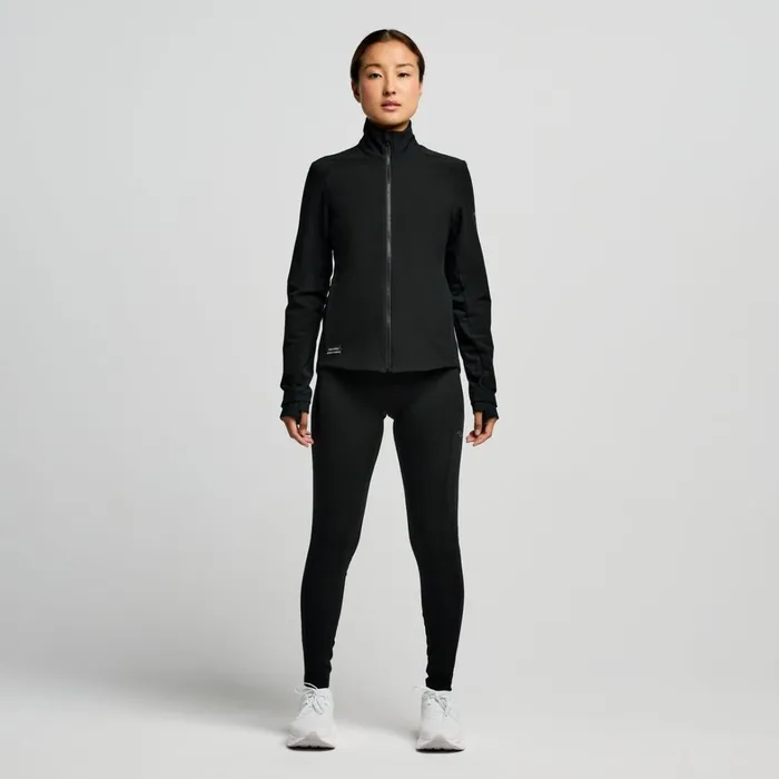 Saucony Jackets Women Hurricane Soft Shell Jacket Black