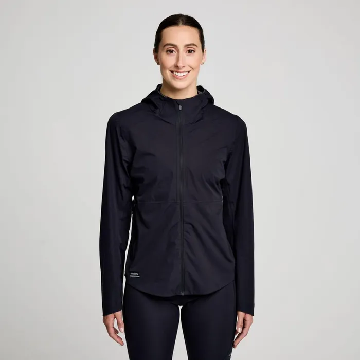 Saucony Jackets Women Hurricane Waterproof Jacket Black