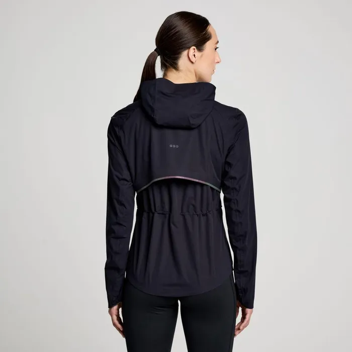 Saucony Jackets Women Hurricane Waterproof Jacket Black