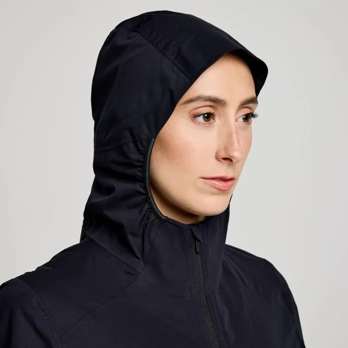 Saucony Jackets Women Hurricane Waterproof Jacket Black