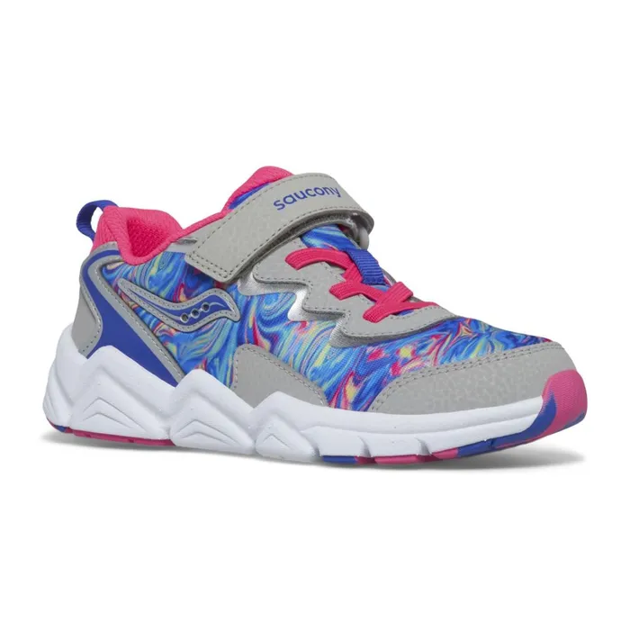 Saucony Kids Flash 30 AC Sneaker Greypinkblue