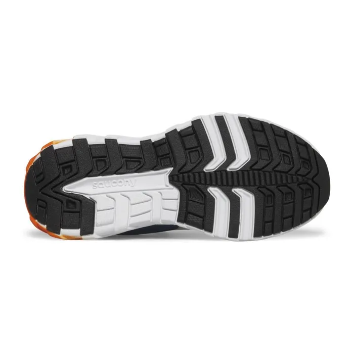 Saucony Kids Wind 20 Lace Sneaker Greynavyorange