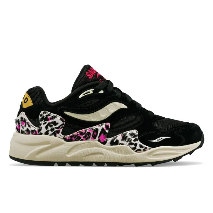 Saucony Lifestyle Women Grid Shadow 2 Leopard Blackleopard