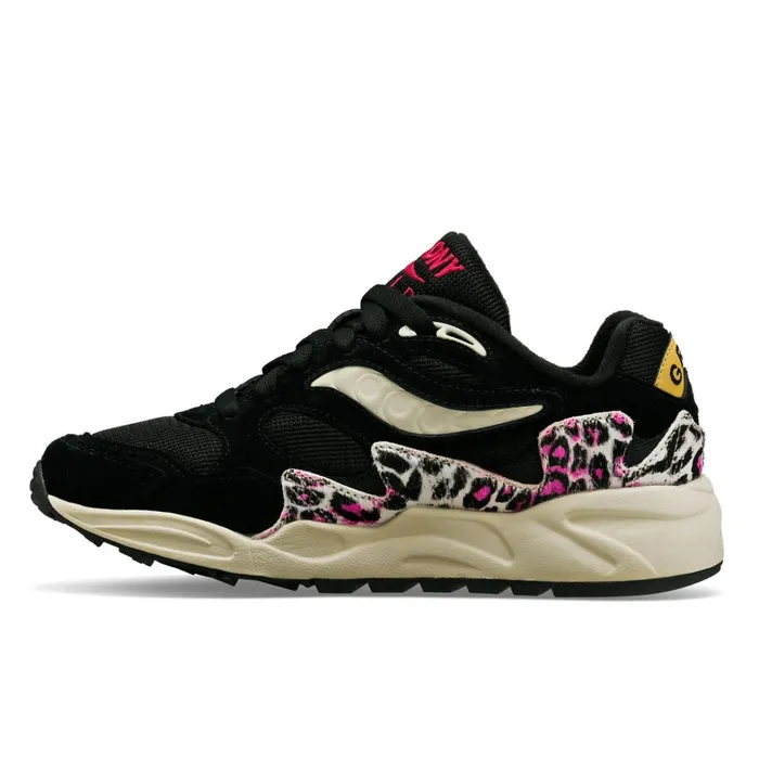 Saucony Lifestyle Women Grid Shadow 2 Leopard Blackleopard