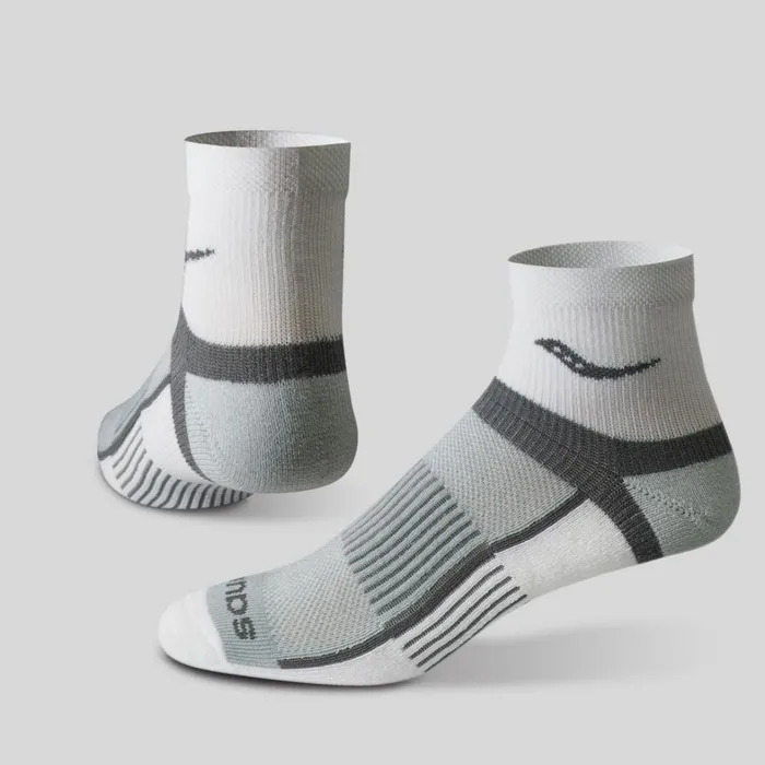 Saucony Socks Men Inferno Quarter 3Pack Socks White