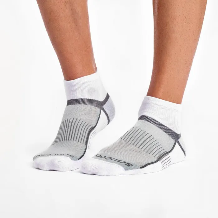 Saucony Socks Men Inferno Quarter 3Pack Socks White