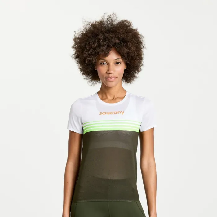 Saucony Tops Women Elite Short Sleeve Umbra