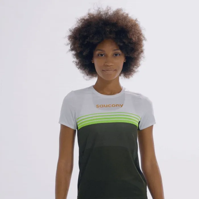 Saucony Tops Women Elite Short Sleeve Umbra