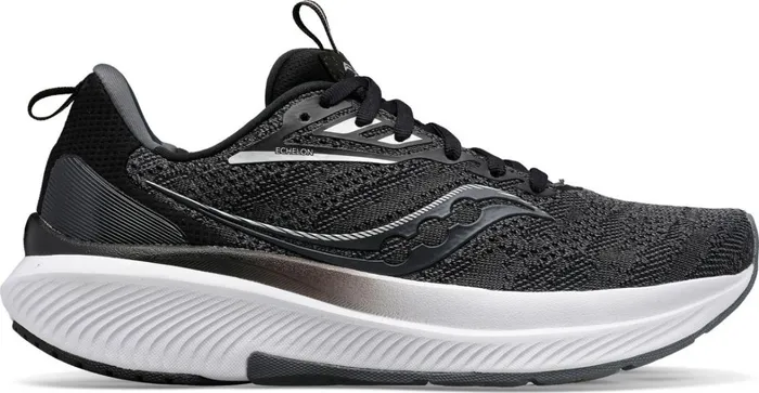 Saucony Walking Women Echelon 9 Extra Wide Blackwhite