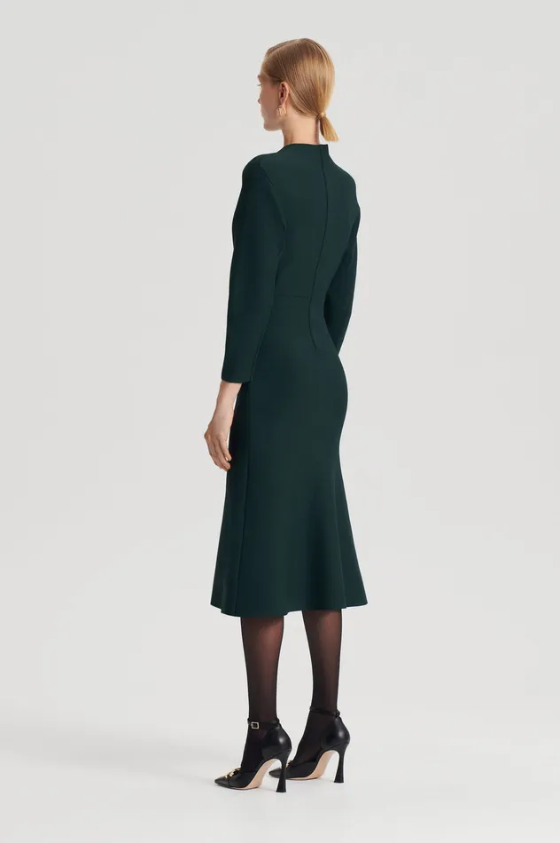 Scanlan Theodore CREPE KNIT COCOON DRESS DARKGREEN Women Dresses