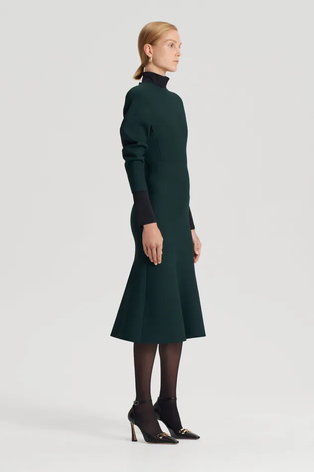 Scanlan Theodore CREPE KNIT COCOON DRESS DARKGREEN Women Dresses