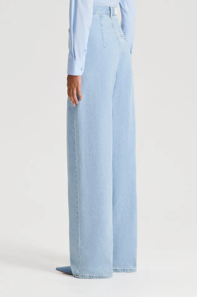 Scanlan Theodore DENIM DRAPE LEG JEAN LIGHTINDIGO1175 Women Trousers