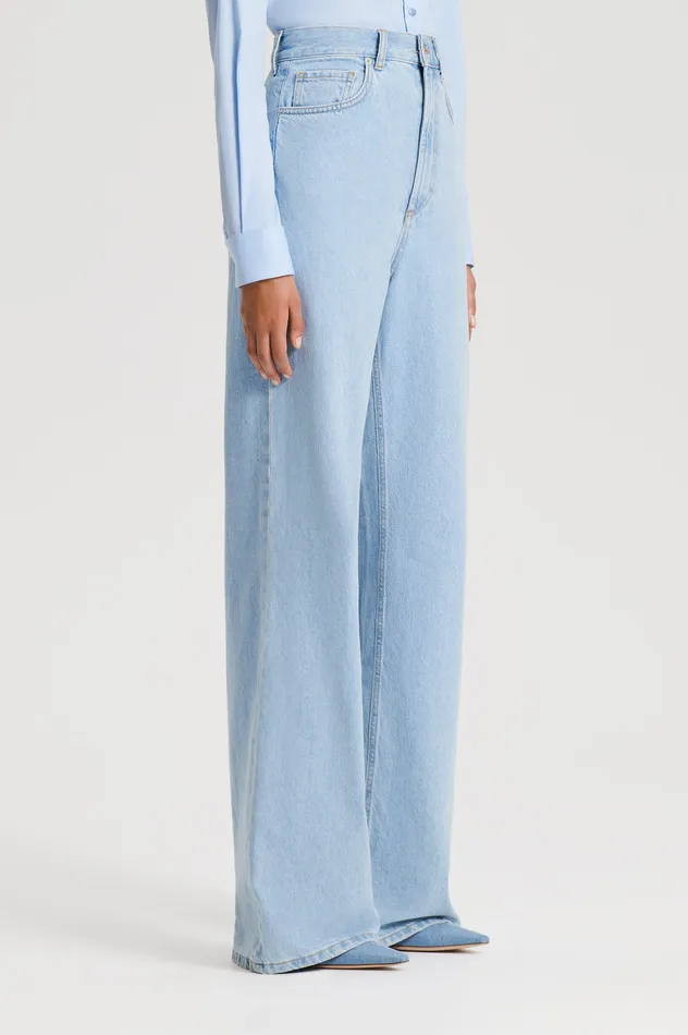 Scanlan Theodore DENIM DRAPE LEG JEAN LIGHTINDIGO1175 Women Trousers