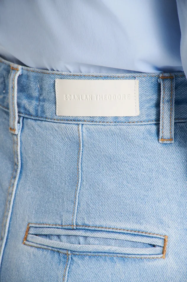 Scanlan Theodore DENIM DRAPE LEG JEAN LIGHTINDIGO1175 Women Trousers