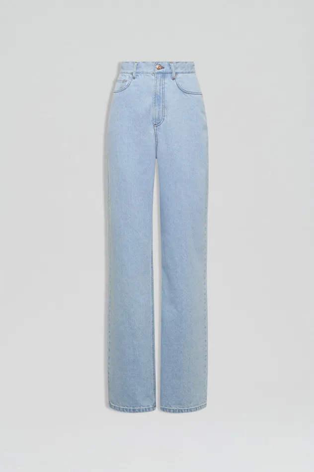 Scanlan Theodore DENIM DRAPE LEG JEAN LIGHTINDIGO1175 Women Trousers
