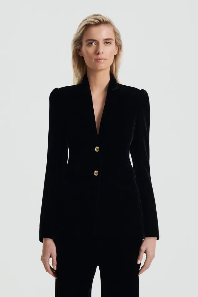 Scanlan Theodore Jackets Women VELVET JACKET BLACK
