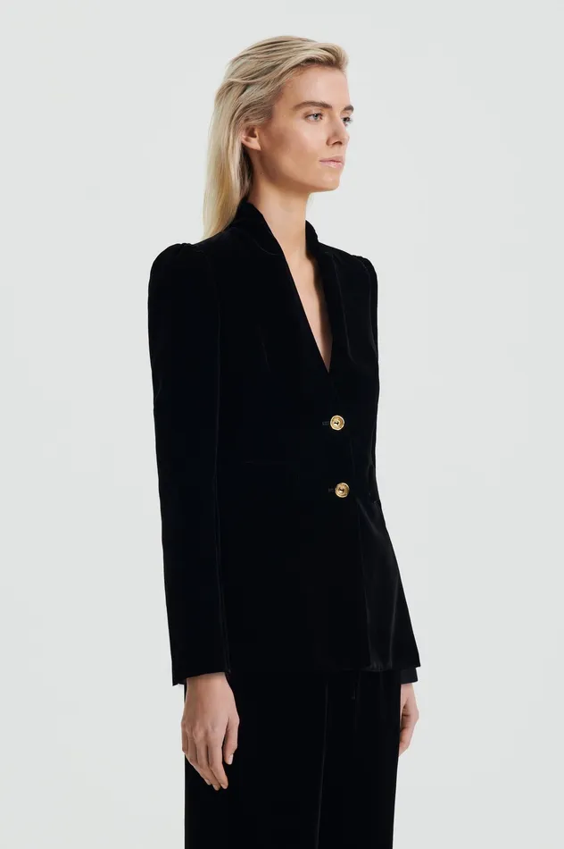 Scanlan Theodore Jackets Women VELVET JACKET BLACK