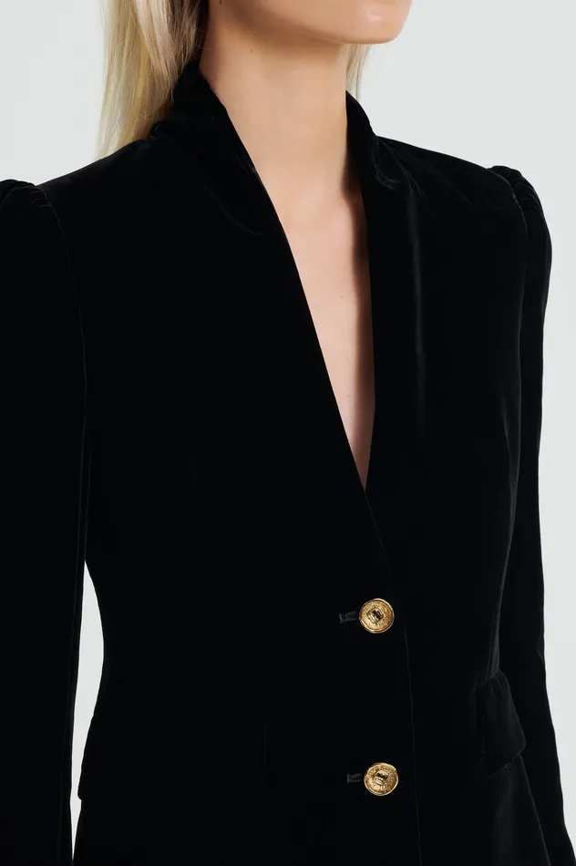 Scanlan Theodore Jackets Women VELVET JACKET BLACK